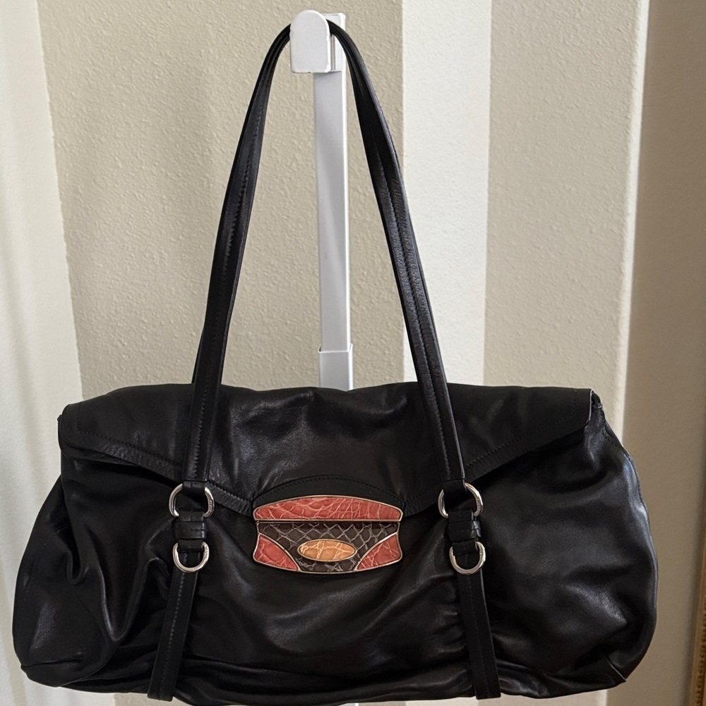 Vintage Prada Black Leather Handbag